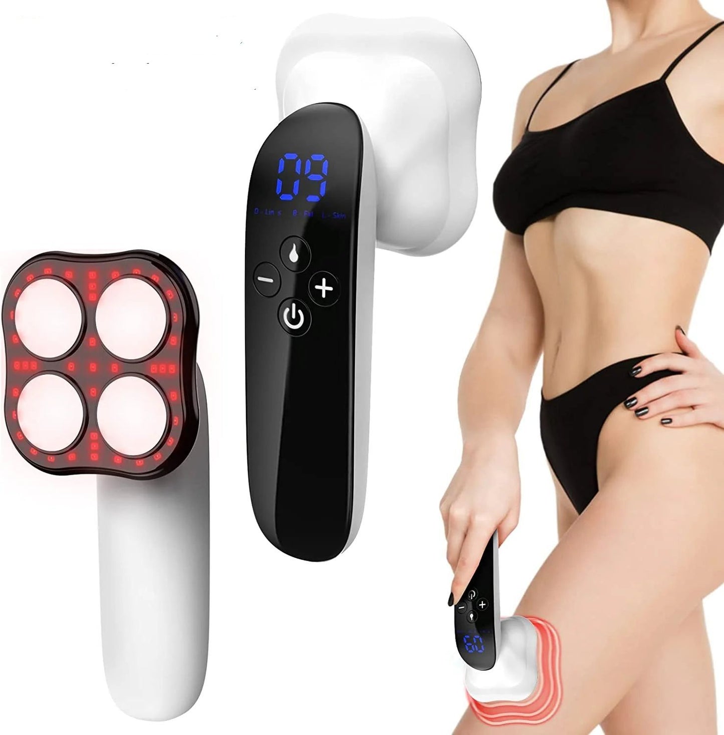 EMS Body Sculpting Device with Red Light Therapy - Professional Fat Burning & Skin Tightening Massager