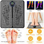 EMS Foot Massager Mat - Electric Pulse Therapy for Pain Relief & Circulation