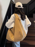 Casual Lightweight Nylon Shoulder Handbag – Large
