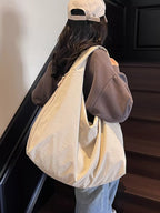 Casual Lightweight Nylon Shoulder Handbag – Large