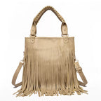 Fringe PU Leather Shoulder Handbag