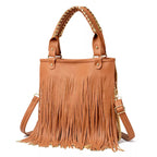 Fringe PU Leather Shoulder Handbag
