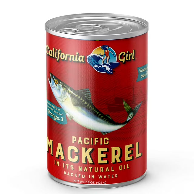 California Girl Pacific Premium Mackerel – Wild-Caught Canned Seafood