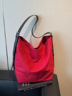Large Adjustable Strap Handbag | PU Leather Shoulder & Crossbody Bag – 17.3"