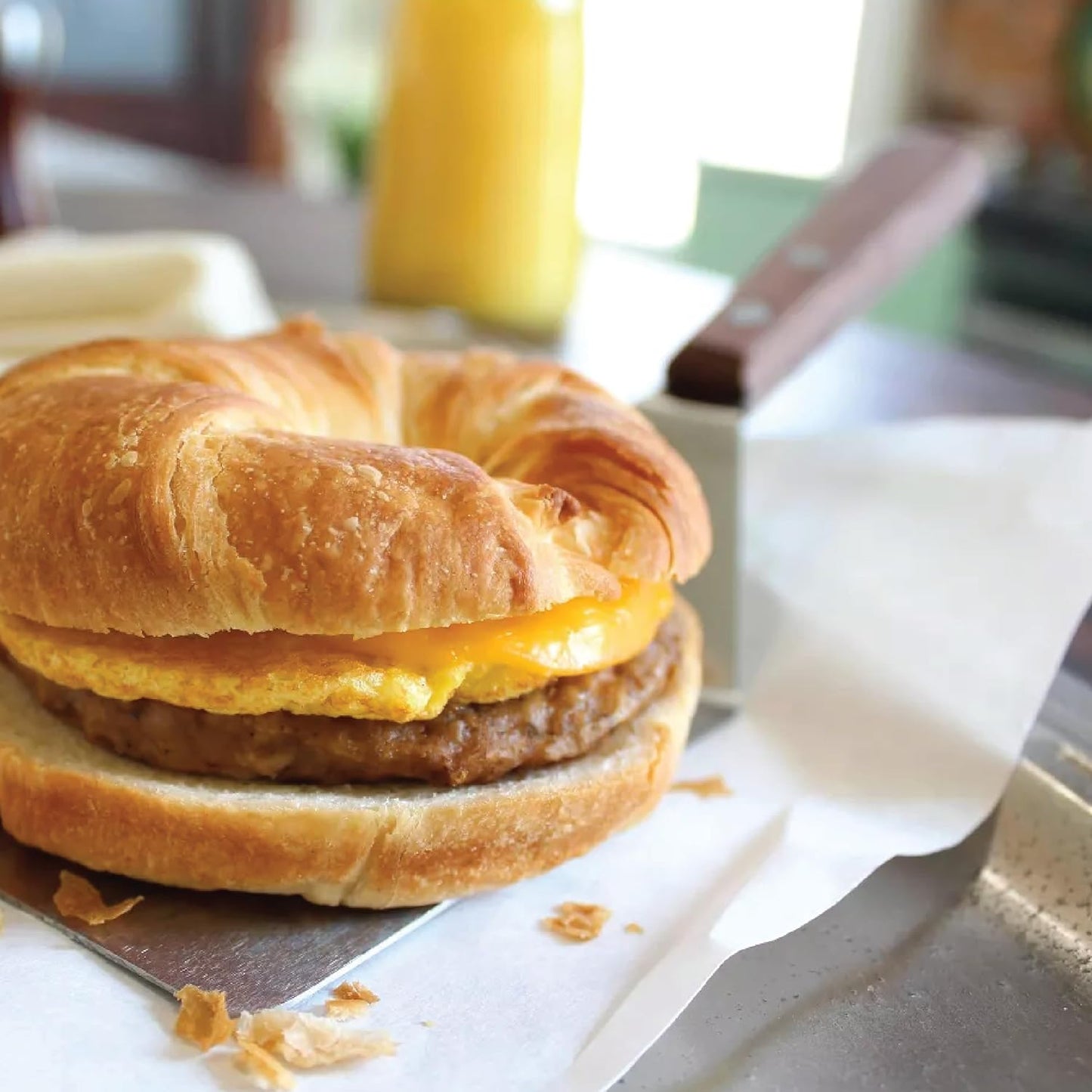 Jimmy Dean Sausage, Egg & Cheese Croissant Breakfast Sandwich, Frozen, 8 Count