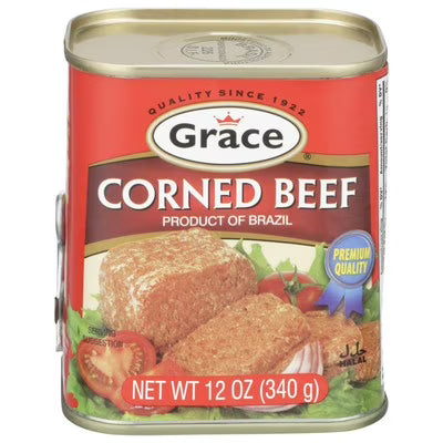 Grace Caribbean Corned Beef Can 12oz (Pack of 12)