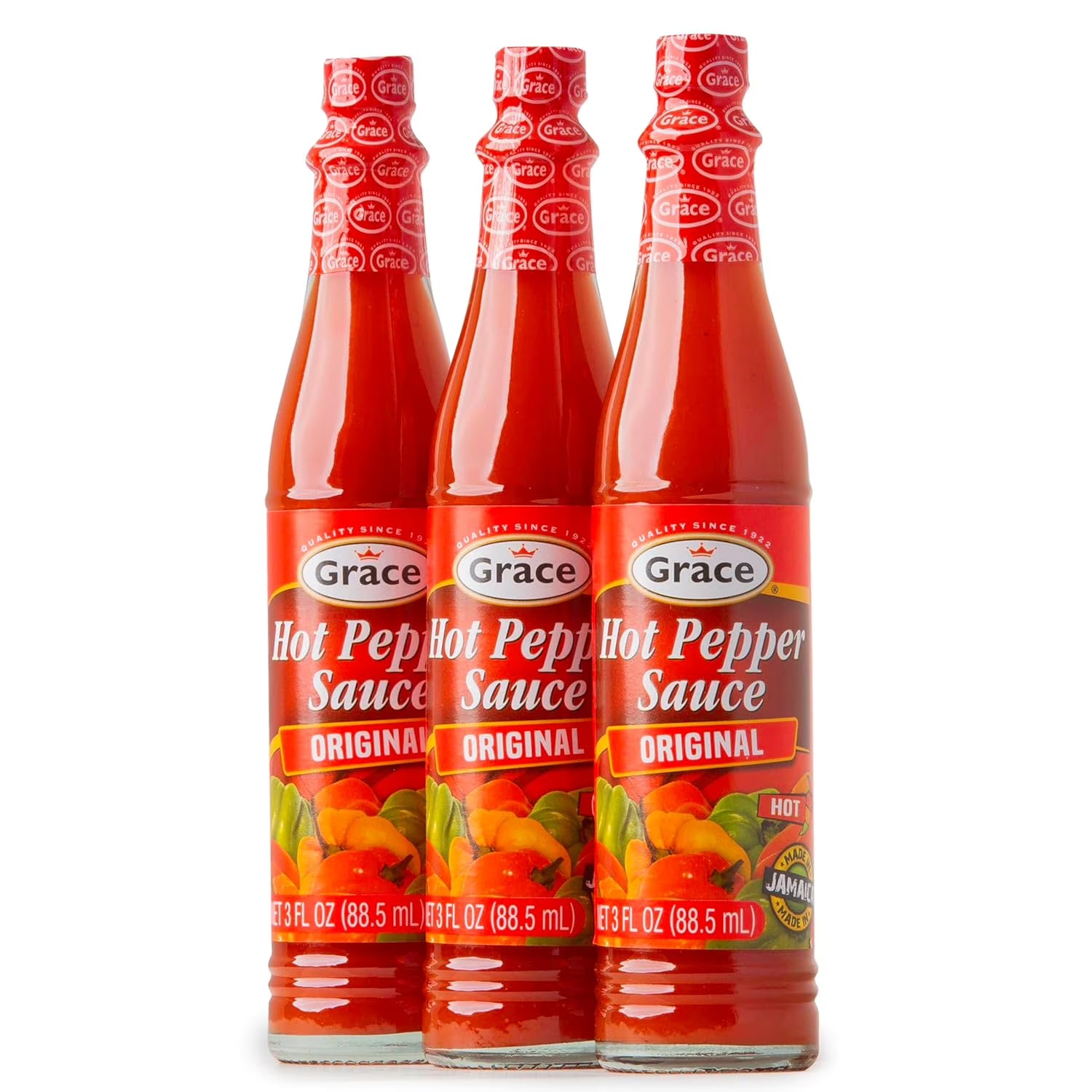Grace Hot Pepper Sauce, 6 fl oz 1 Pcs - 3 Pack – Authentic Jamaican Hot Sauce