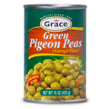 Grace Pigeon Peas, 15 oz 1 Pcs - 24 Pack | Authentic Caribbean Canned Pigeon Peas