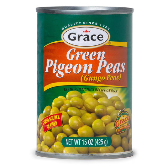 Grace Pigeon Peas, 15 oz – Pack of 24 | Authentic Caribbean Canned Pigeon Peas