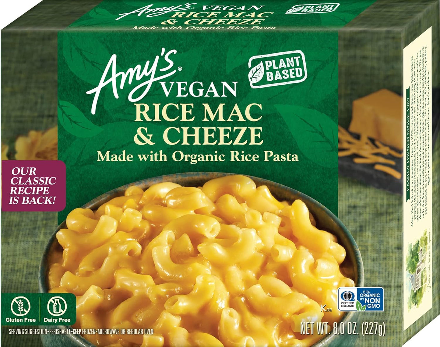 Amy's Mac & Cheeze Frozen Meal | Dairy Free, Gluten Free & Vegan