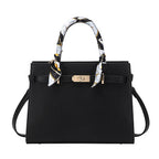 Top Handle Leather Handbag – Structured PU Leather Tote
