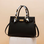 Top Handle Leather Handbag – Structured PU Leather Tote