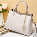 Leather Top Handle Handbag – Structured Medium Satchel