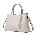 Leather Top Handle Handbag – Structured Medium Satchel