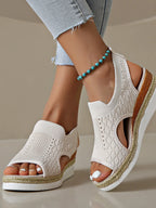 Open Toe Platform Wedge Sandals
