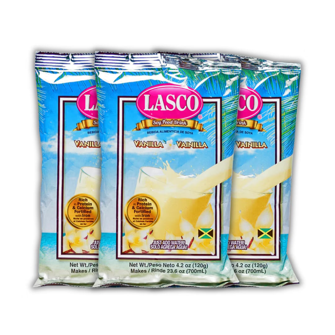 Lasco Jamaica Vanilla Food Drink, 120g – 3 Pack | Rich Caribbean Vanilla Flavor