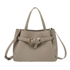 Leather Top Handle Handbag – Medium Structured Satchel