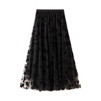ZOKI Women's High Waist Pleated Midi Skirt – A-Line Tie Waist Casual Summer Skirt