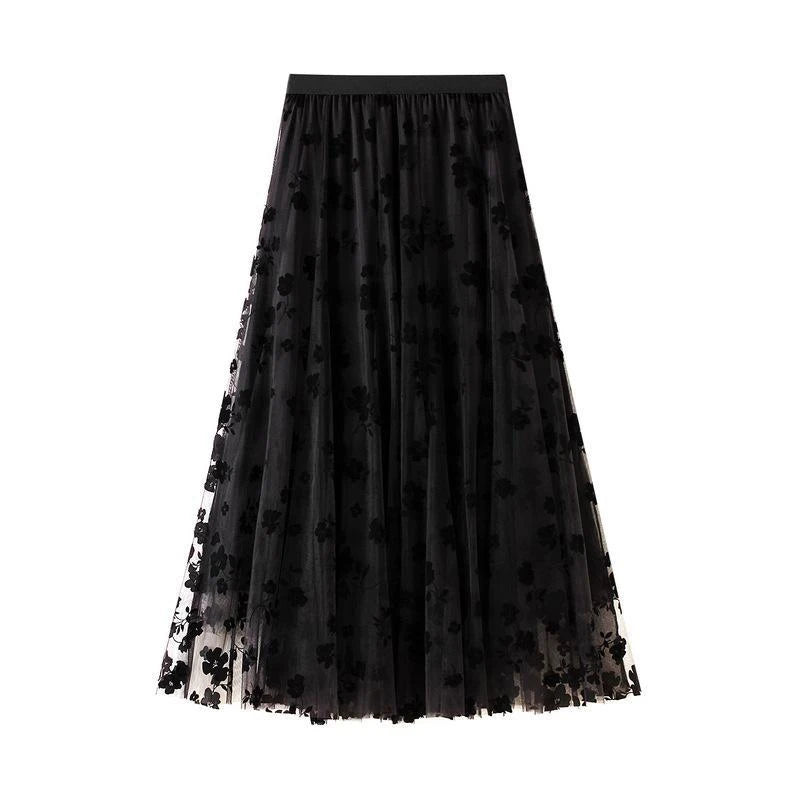 ZOKI Women's High Waist Pleated Midi Skirt – A-Line Tie Waist Casual Summer Skirt