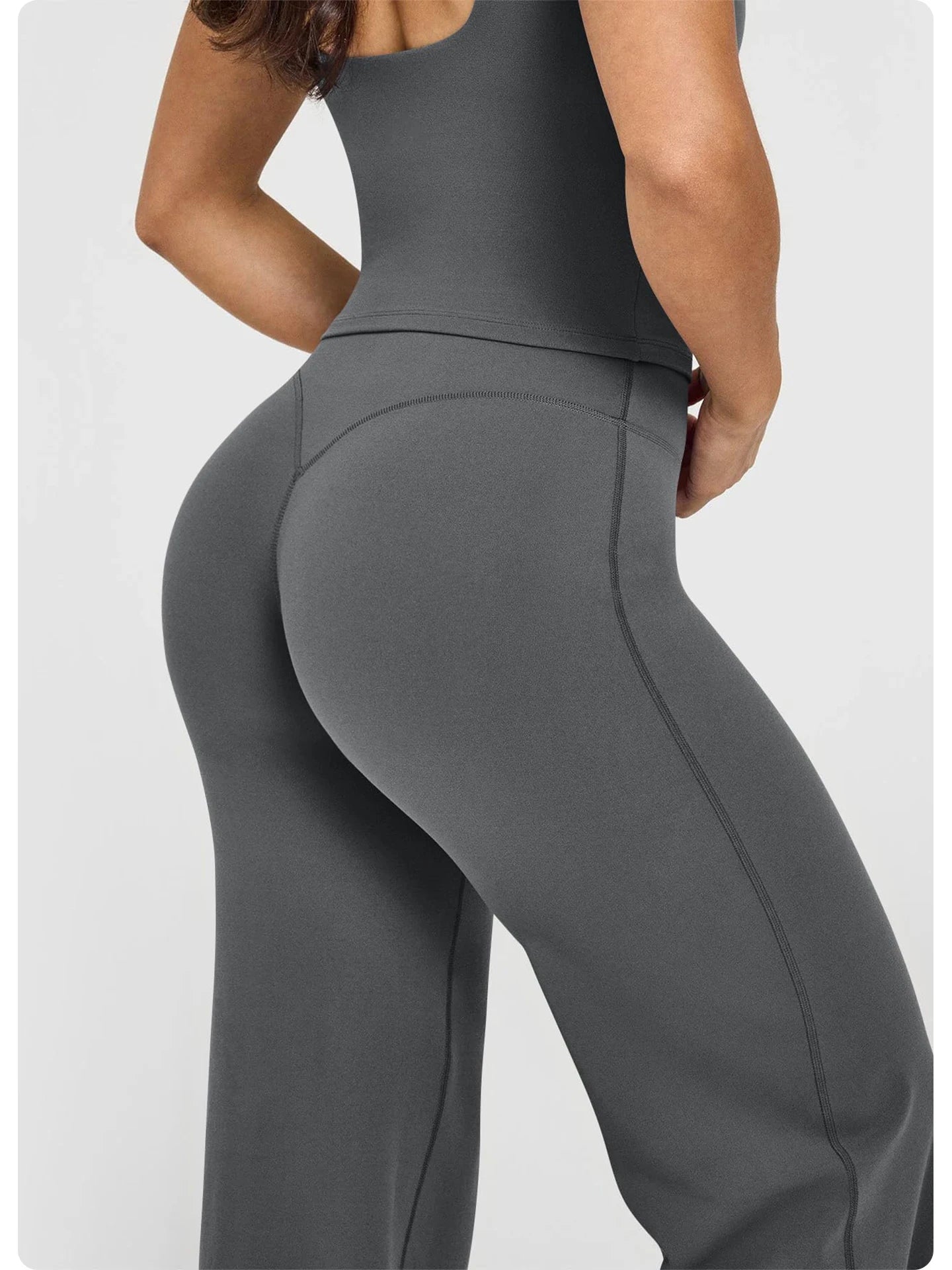 Women's High Waist Wide Leg Yoga Pants – Tummy Control Butt Lift Flare Leggings