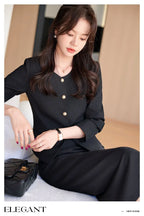 GBVLGAR Women's Long Sleeve Skirt Suit Set – Slim Fit Professional Office Dress Set