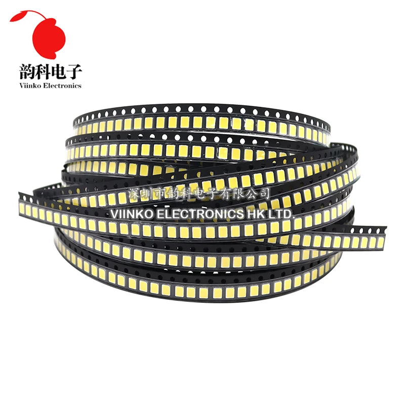 100Pcs High Brightness SMD LED 2835 1W 0.5W 0.2W White 3V 6V 9V 18V 36V 150MA/100MA/30MA/60MA/80MA 6000-6500K