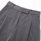 MUJER Women's High Waist Wide Leg Pants – Loose Fit Baggy Trousers for Office & Casual Wear