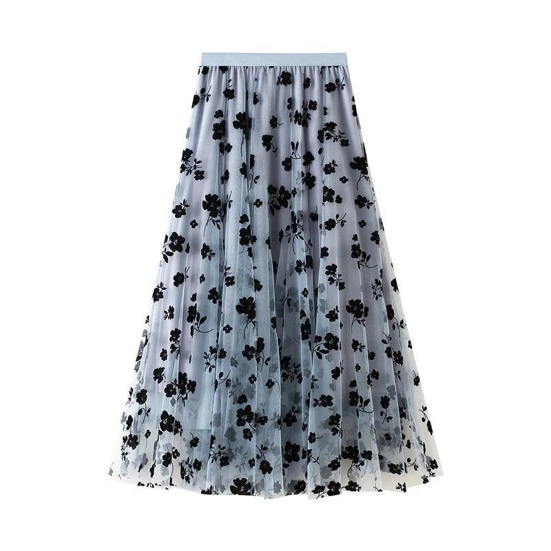 ZOKI Women's High Waist Pleated Midi Skirt – A-Line Tie Waist Casual Summer Skirt