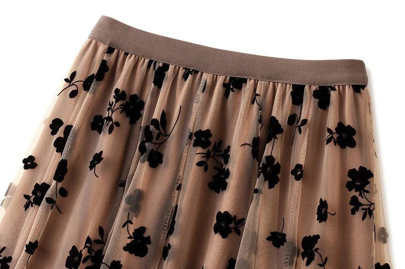 ZOKI Women's High Waist Pleated Midi Skirt – A-Line Tie Waist Casual Summer Skirt