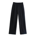MUJER Women's High Waist Wide Leg Pants – Loose Fit Baggy Trousers for Office & Casual Wear