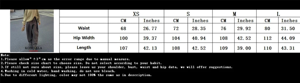 KONDALA Wide Leg Pants for Women – High Waist Pleated Trousers with Pockets
