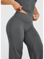 Women's High Waist Wide Leg Yoga Pants – Tummy Control Butt Lift Flare Leggings