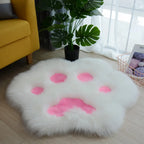 Cat Paw Plush Area Rug – Soft Anti-Slip Carpet for Living Room & Bedroom