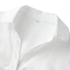 FYBITBO Women's Slim Fit Button-Down Shirt – Cap Sleeve Office Blouse