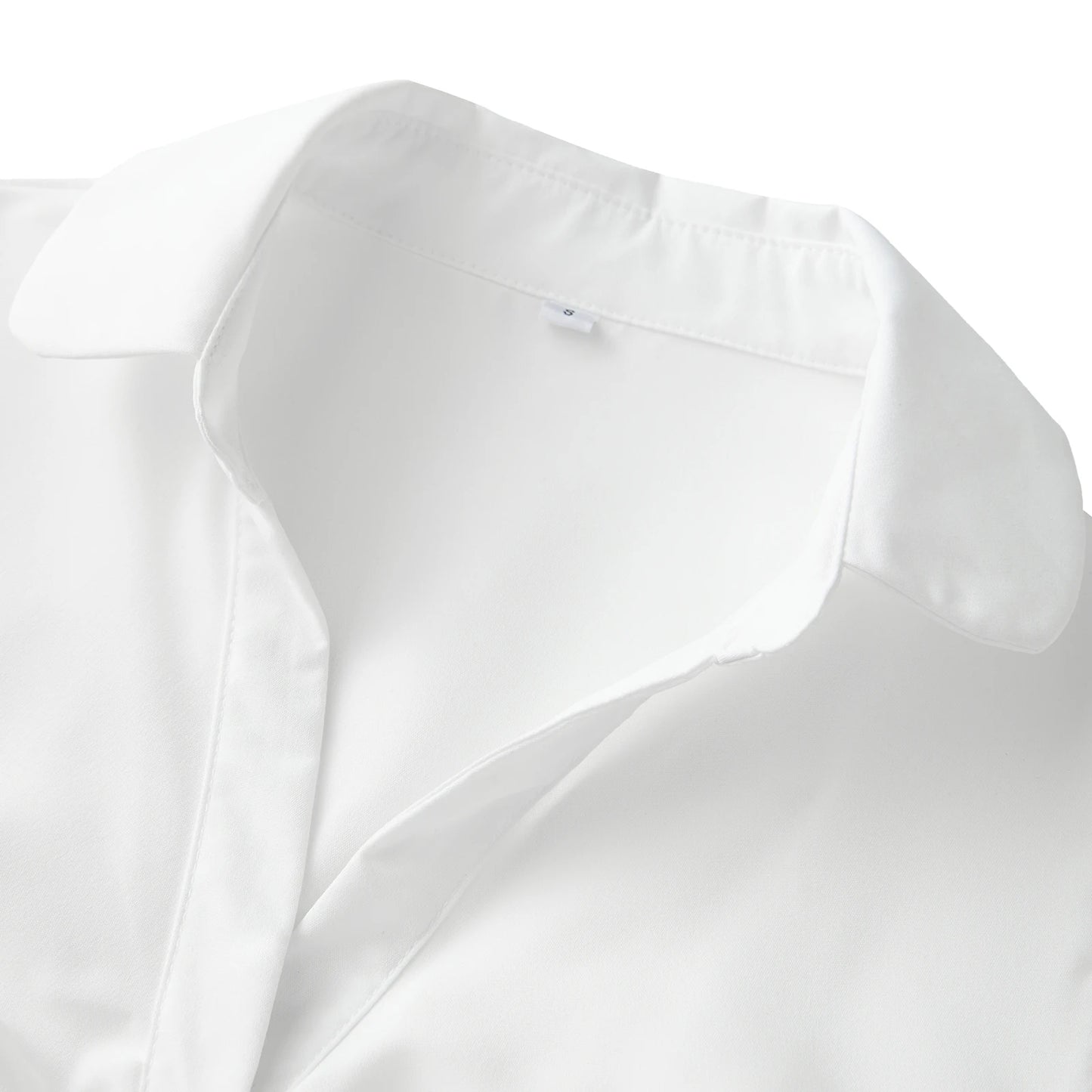 FYBITBO Women's Slim Fit Button-Down Shirt – Cap Sleeve Office Blouse