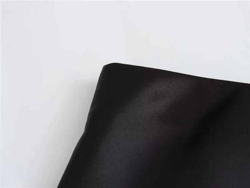 MUJER Women's High Waist Satin Midi Skirt – Elegant Office Bud Skirt