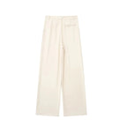 MUJER Women's High Waist Wide Leg Pants – Loose Fit Baggy Trousers for Office & Casual Wear