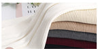 Women’s Ribbed Turtleneck Sweater – Slim Fit Knit Long Sleeve Pullover Top (Autumn/Winter)