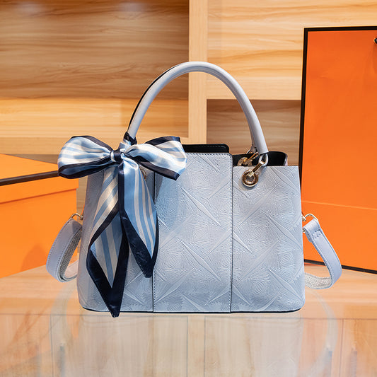 Top-Handle Handbag – Medium PU Leather Structured Bag