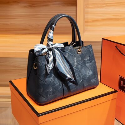 Top-Handle Handbag – Medium PU Leather Structured Bag