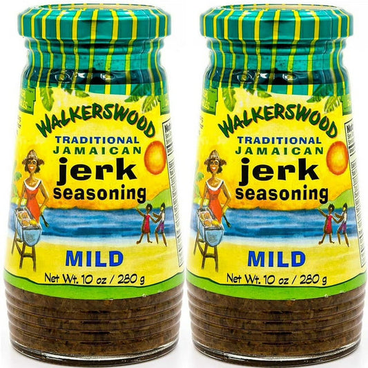 Walkerswood Traditional Jamaican Jerk Seasoning, Mild – 10 oz, Pack of 2 | Authentic Jerk Marinade