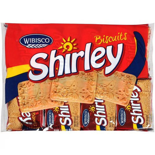 Wibisco Shirley Biscuits, 1.31 oz – 8 Count | Classic Caribbean Sweet Biscuits