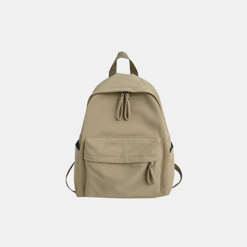 Zip Cotton Backpack Bag – Large Everyday School & Travel Bag