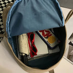 Zip Cotton Backpack Bag – Large Everyday School & Travel Bag