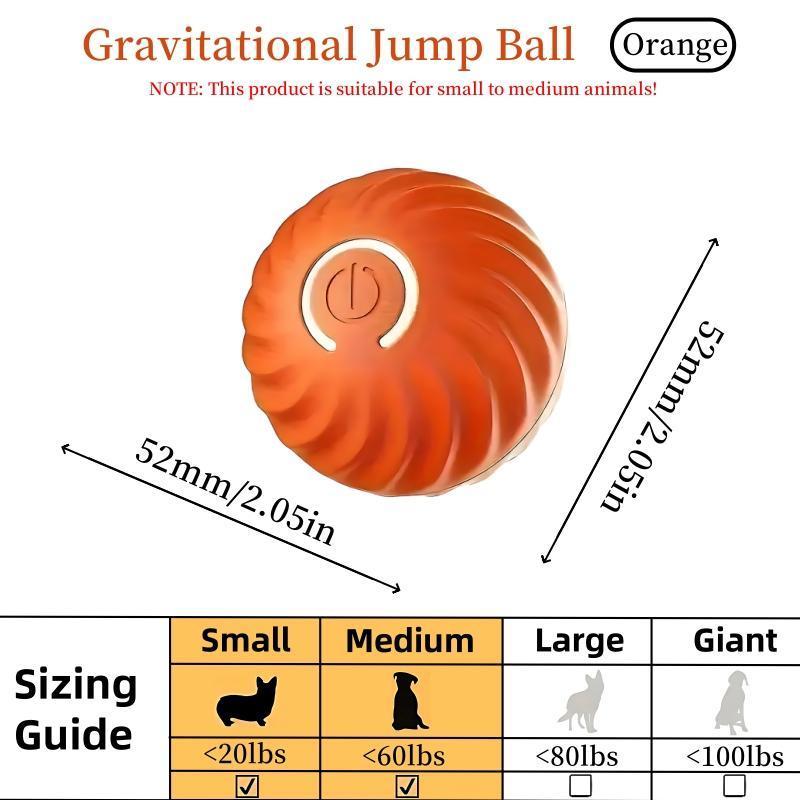 Interactive Bounce Ball for Dogs & Cats – Durable Rubber Pet Toy