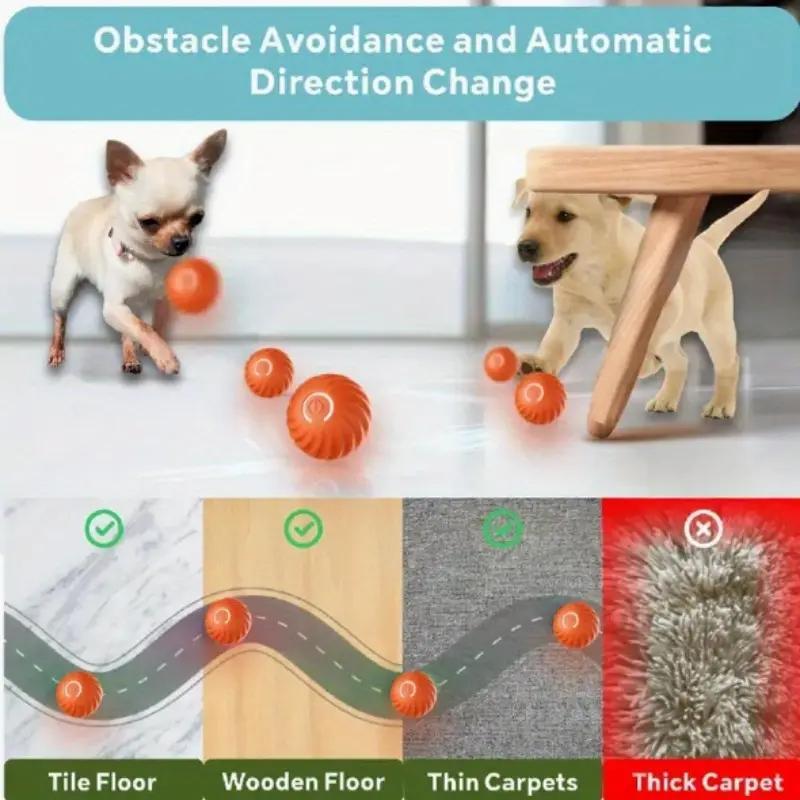 Interactive Bounce Ball for Dogs & Cats – Durable Rubber Pet Toy