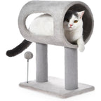 Cat Tree Tower with Tunnel Bed & Scratching Posts – 20.5" Play & Rest Station for Cats
