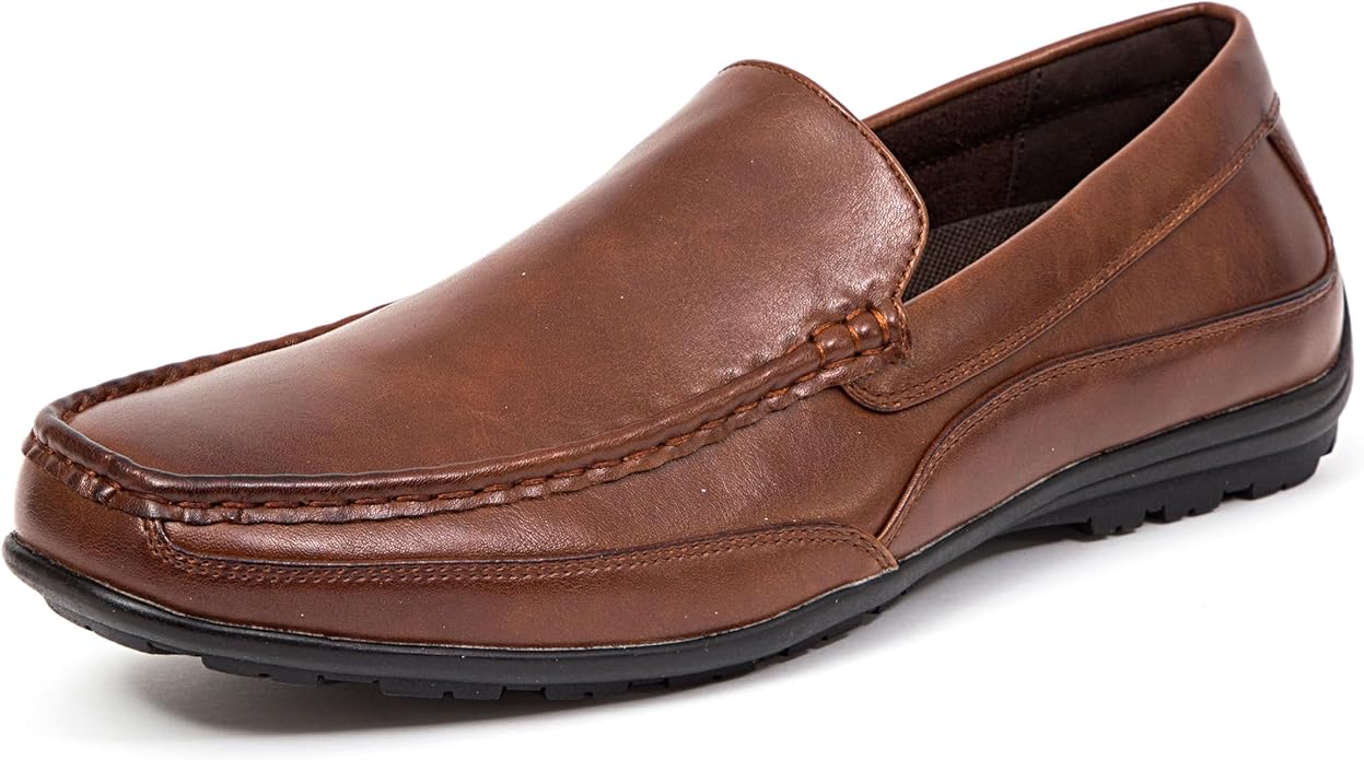 Deer Stags Men's Drive Slip-On Loafers – Memory Foam EVA Insole & TPR Outsole
