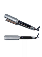 2-in-1 Hair Straightener & Curler – Adjustable Temperature Flat Iron for Straight & Wavy Styles