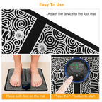 EMS Foot Massager Mat - Electric Pulse Therapy for Pain Relief & Circulation
